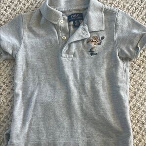 Boys Polo by Ralph Lauren Kids Polo Shirt in Gray size 3T